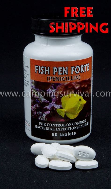 Fish Pen Forte - Penicillin - 500mg - 60 Count | Emergency food storage, Penicillin, Fish