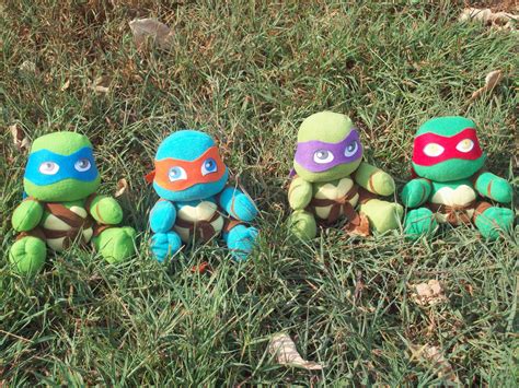 TMNT plushies go outside by animelover2day on DeviantArt