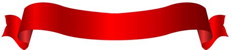 Long Red Banner PNG Transparent Clip Art Image | Gallery Yopriceville - High-Quality Images and ...