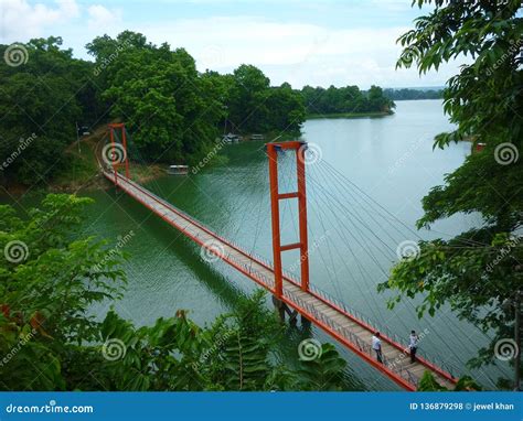 Hanging Bridge Of Rangamati Hill Stock Photography | CartoonDealer.com ...