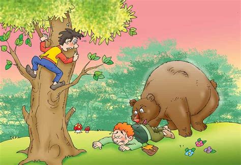 The Bear And The Two Friends Story For Children With Moral