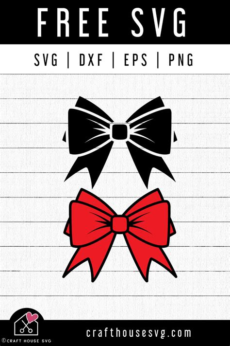 FREE Bow Ribbon SVG Cut Files - Craft House SVG