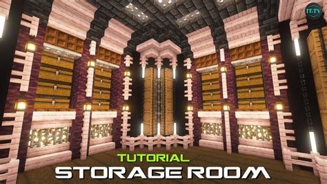 How to build a CHERRY WOOD UNDERGROUND STORAGE ROOM in Minecraft - TUTORIAL - YouTube