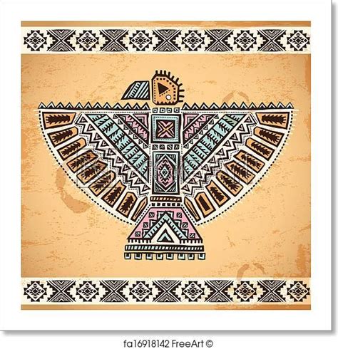 Free art print of Tribal native American eagle symbols | Native ...