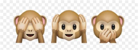 #iphone #emoji #emojisticker #monkeyemoji #monkey - Monkey Emoji Ios, HD Png Download - vhv