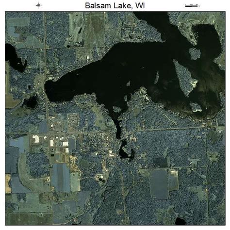 Aerial Photography Map of Balsam Lake, WI Wisconsin