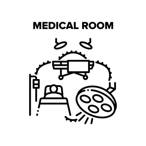 Medical Room Vector Black Illustrations 19469982 Vector Art at Vecteezy