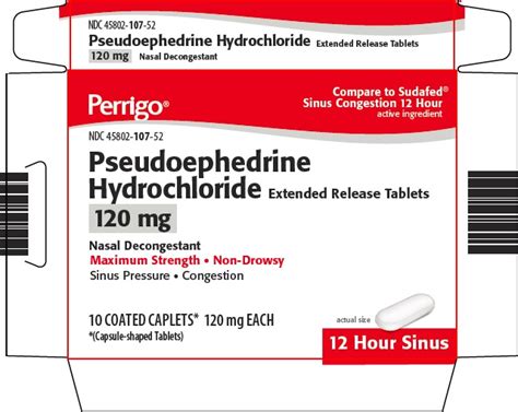 DailyMed - PSEUDOEPHEDRINE HYDROCHLORIDE- pseudoephedrine hcl tablet, film coated, extended release