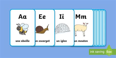 FREE! - 👉 French alphabet flashcards printable - KS1 - Twinkl Resource
