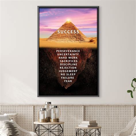 Pyramid of Success Canvas – ClockCanvas