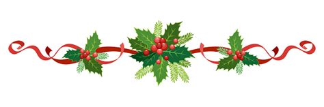 Christmas Holly Garland Clipart Free Download