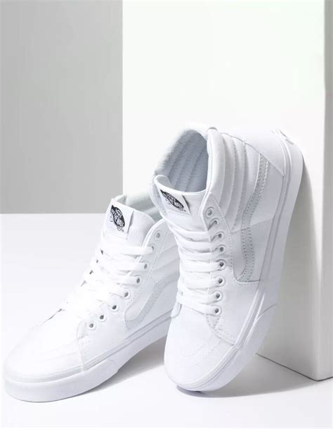 VANS Canvas Sk8-Hi True White Shoes - WHITE | Tillys