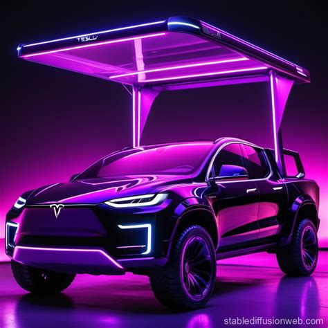 Tesla Cybertruck-Inspired Truck Bed Canopy | Stable Diffusion Online