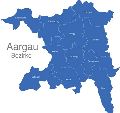 Aargau Bezirke interaktive Landkarte | Image-maps.de