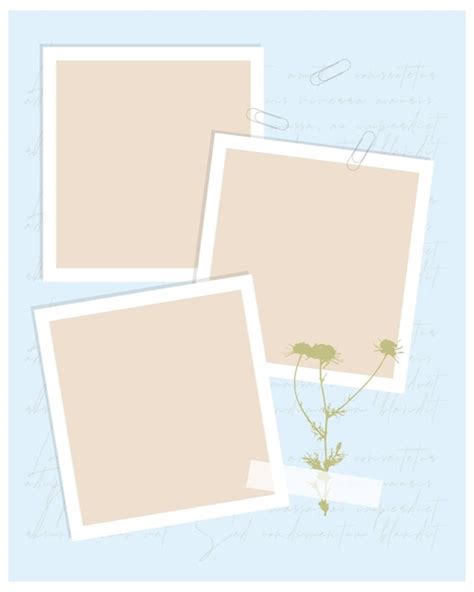 Premium Vector | Vintage collage template for photo book, reminders ...