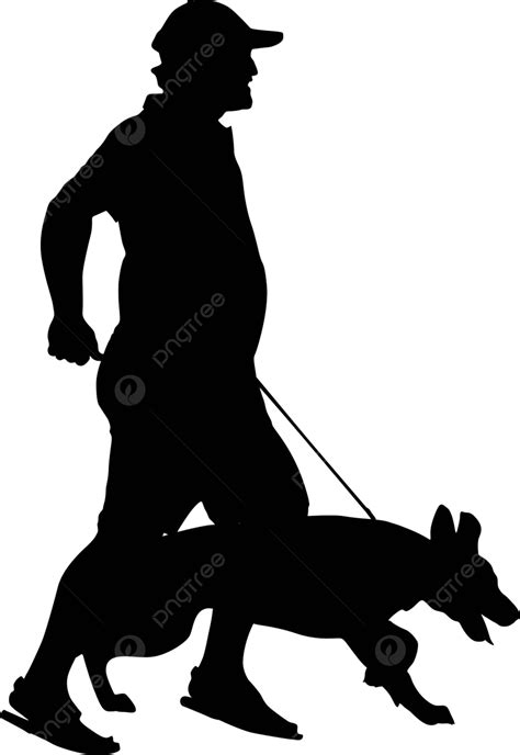 Silhouette Of People And Dog Vector Illustration Illustration Paw Bulldog Vector, Illustration ...