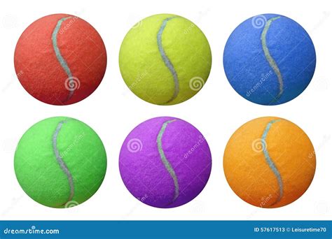 Exotic Color Tennis Ball on White Background Stock Image - Image of ball, green: 57617513