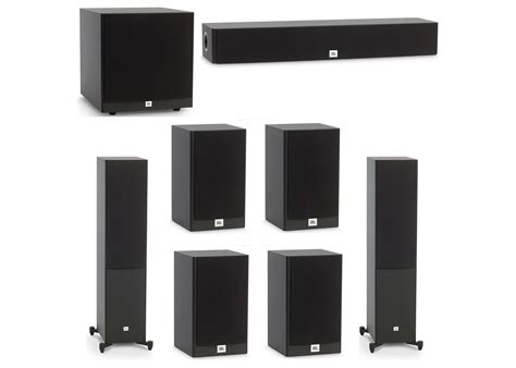 JBL 7.1 System with 2 JBL Stage A180 Floorstanding Speakers, 1 JBL ...