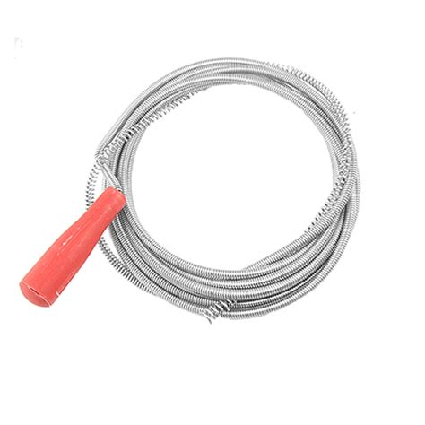 Red Plastic Handle Blocked Waste Pipe Cleaner Tool 2.5M | Walmart Canada