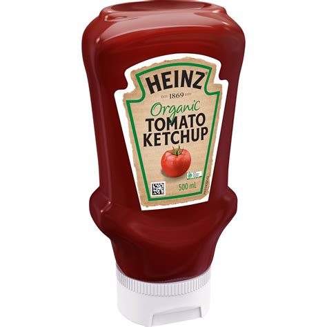 Heinz Organic Ketchup Tomato Sauce 500ml | Woolworths