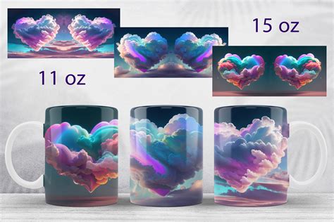 Set of 3 Valentines Day Mug Wraps Design Graphic by ksenia.shuneiko · Creative Fabrica