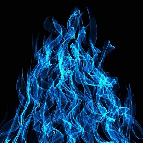 Download Realistic Blue Flame Wallpaper | Wallpapers.com