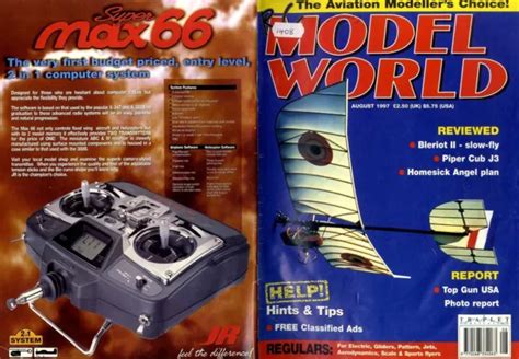RADIO CONTROL MODEL World Magazine 1997 Aug Bleriot Ii. Piper Club J3 $12.66 - PicClick
