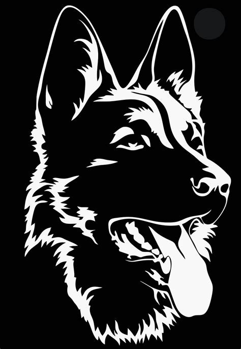 Download German Shepherd, Dog, Head. Royalty-Free Vector Graphic - Pixabay