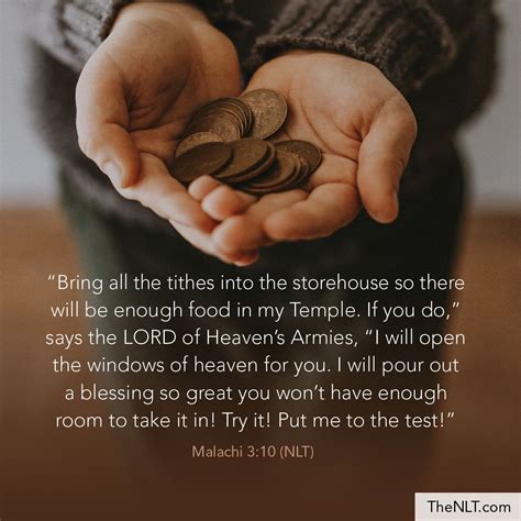 Malachi 3:10 | Malachi 3 10, 10 things, Tithing