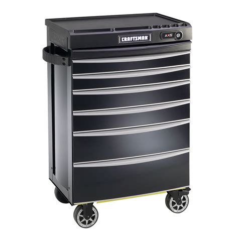 Craftsman AXS 27" 6-Drawer Roll-Away Tool Chest - Black Pearl | Shop ...