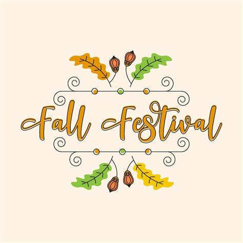 Premium Vector | Fall festival element vector design illustration