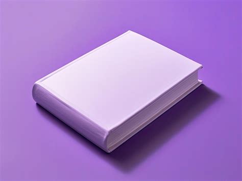 Premium Photo | Blank Purple Book on Purple Background Generative AI