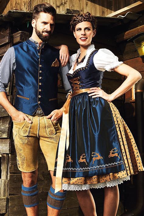 These are traditional German/Oktoberfest attire: Liederhosen for men ...