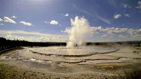 Great Fountain Geyser eruption time lapse (4:45 PM-onward, 2 June 2017 ...