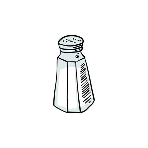 Premium Vector | Salt colored simple doodle vector clipart of salt ...