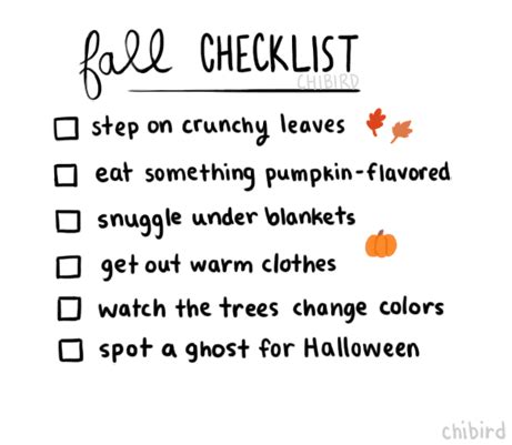 Autumn is finally here! Fall checklist #Autumn #Fall #Pumpkins #Leaves #Ghosts Fall Checklist ...