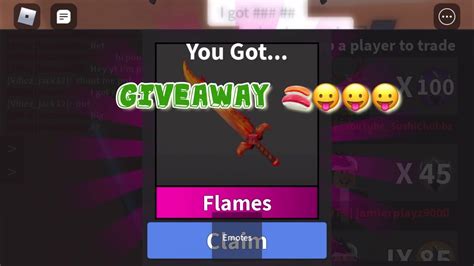 MM2 FLAMES 🔥 GIVEAWAY! 900 SUBS SPECIAL (read disc carefully) - YouTube