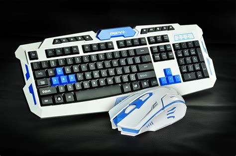 2.4G usb gaming wireless keyboard and mouse combo set Multimedia game gamer kit Waterproofe DPI ...