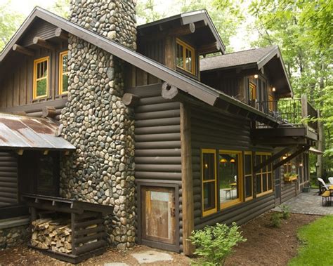 Log Home - Photos & Ideas | Cabin exterior colors, Log cabin exterior, Log homes exterior