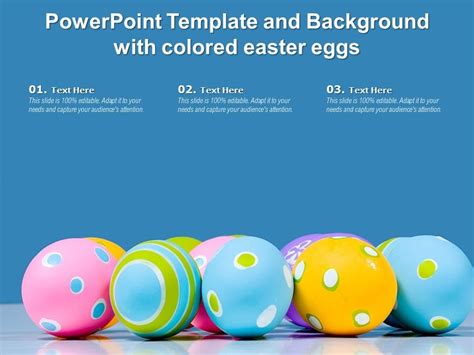 Powerpoint Template And Background With Colored Easter Eggs ...