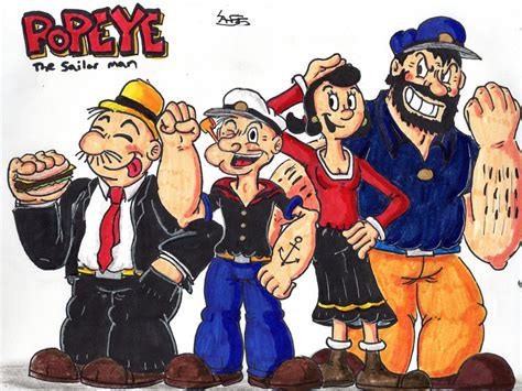 Popeye and Co. - Popeye FAN ART by spyaroundhere35 on DeviantArt