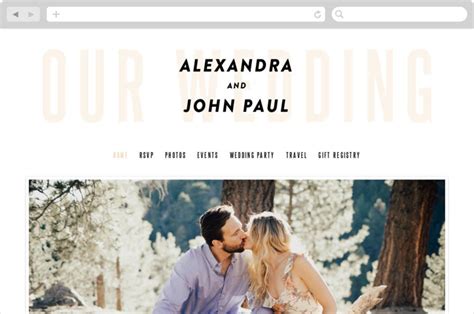 With Great Joy Wedding Websites by Up Up Creative | Minted