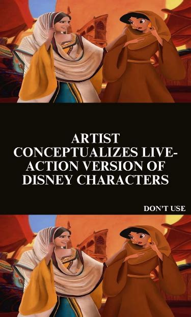 Artist conceptualizes live action version of disney characters – Artofit