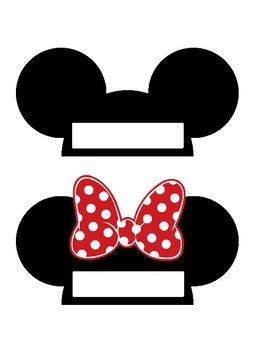 Editable Mickey & Minnie Mouse Name Labels for Cubbies, Desks, Hooks, and more! | Mickey mouse ...