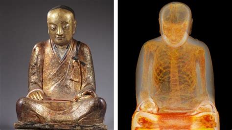 CT Scan Reveals Mummified Monk Inside Ancient Buddha Statue | HISTORY