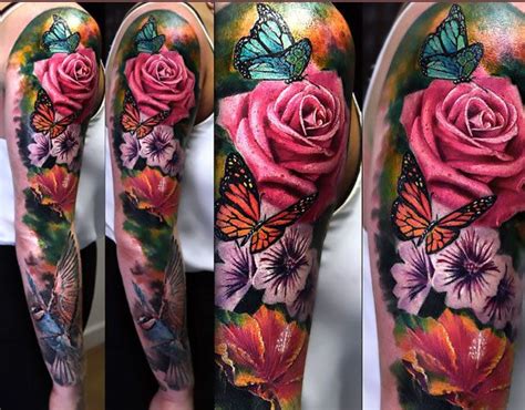 Pin by Emily Nelson on body canvas | Floral tattoo sleeve, Rose tattoo ...