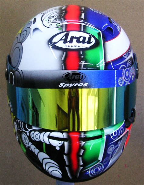 Hand Painted Helmets - Design your helmet today..!!: Arai Custom Design Kart Helmet #150