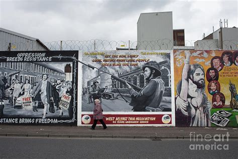 Murals On The Falls Road, West Belfast by Simon Weller