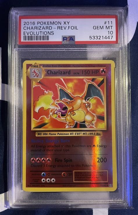 Mavin | 2016 Pokemon XY Evolutions Charizard Reverse Foil -PSA 10 Gem Mint