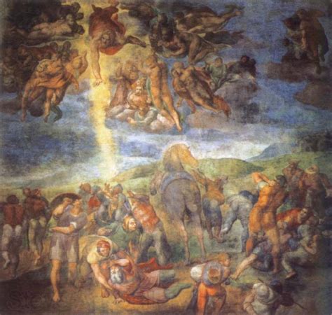 Conversion of St.Paul Michelangelo Buonarroti Open picture USA Oil Painting Reproductions